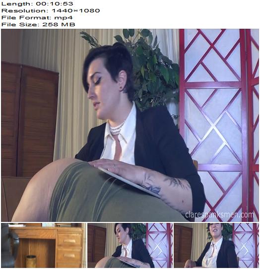 ClareSpanksMen  Irene Silver Gives A Spanking In The Office preview