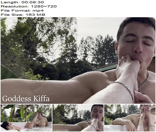 Goddess Kiffa  Sexy Foot Worship on bathtub EP 2 preview