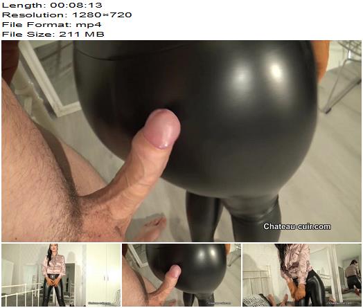 Kinky Leather Clips  Fetish Liza  Cock tease in shiny leggings part 1 preview