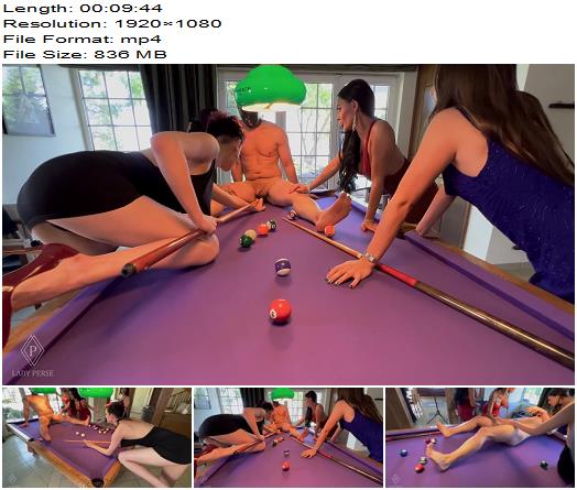 Lady Perse  Mean and hard ballbusting with pool balls preview