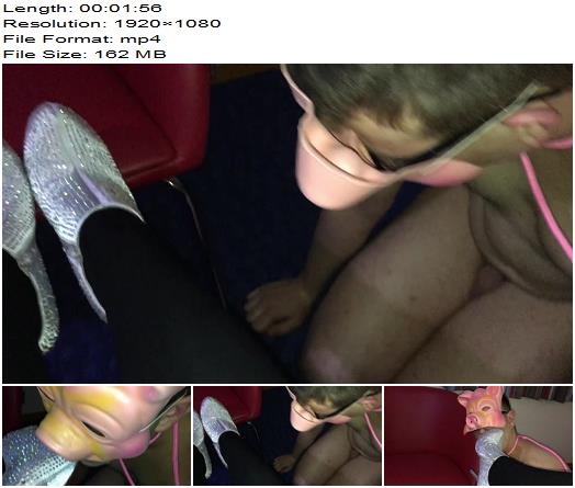 Mistress Laura Coast Lucky Sissy Maid Worships My Sparkly Princess Heels preview