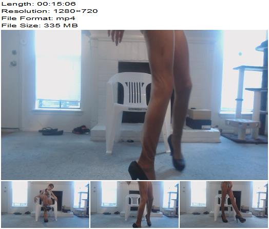 PrincessCica Walking in Wrinkled Nylons in High Heels preview