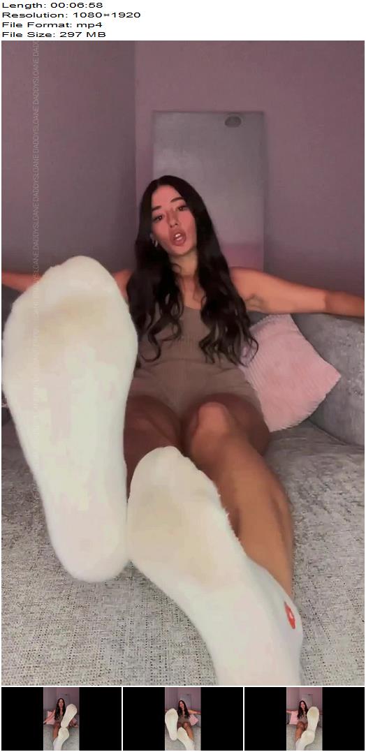 Sloanee  dirty white sock joi preview