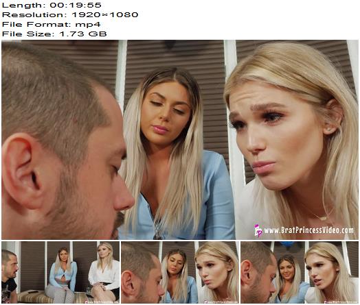 Brat Princess 2  Amber and Ava  Dumb Boyfriend Trained to Obey Part 1 preview