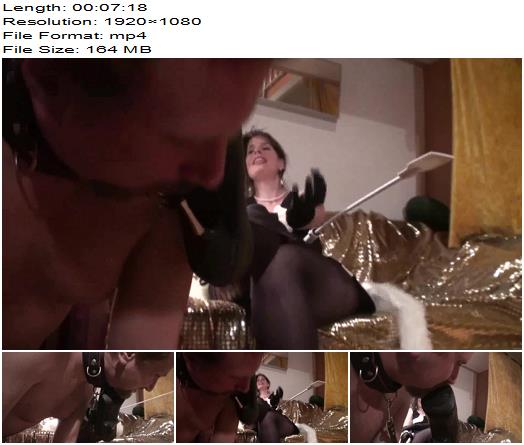 Femdom Austria  Glamorous Femdom Spanking Slave Who Worships Her Shoes preview