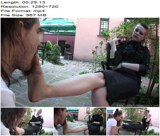 Foot Fetish Sanctuary  Goddess Eerica and Goddess Victoria  Chatting While Their Feet Are Worshiped preview