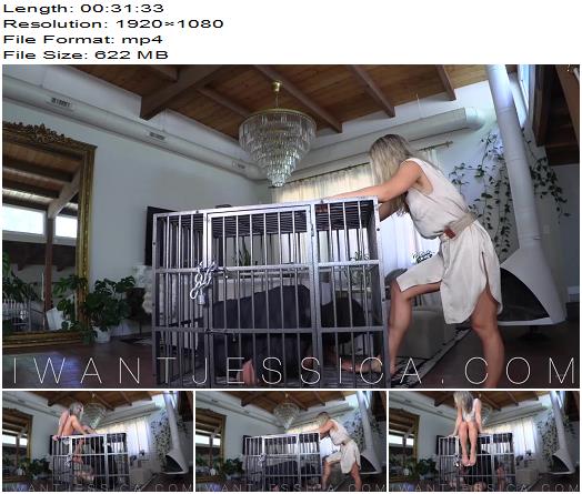 Goddess Jessica  Caged Foot Worship preview