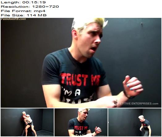 Kicking Beauties Fighting in the office in leather miniskirt preview