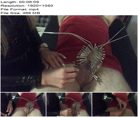 Lady Dark Angel UK Adding Nasty Evil Crocodile Clips preview