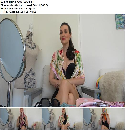 Lady Victoria Valente  4 satin cloths fitting with jerk off game preview