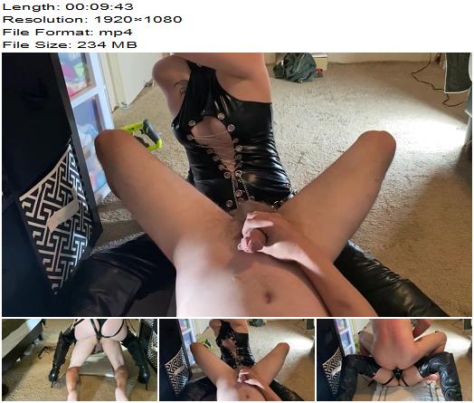 Missumpkin Mistrss Pgging In Blck Lather preview