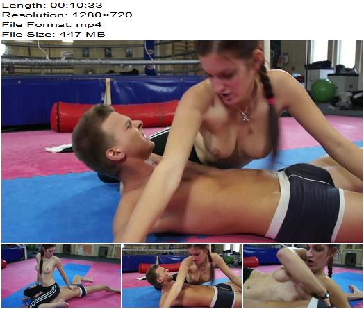 Dirty Wrestling Pit  Mistress Mira  Woman Handled In The Gym 2 preview