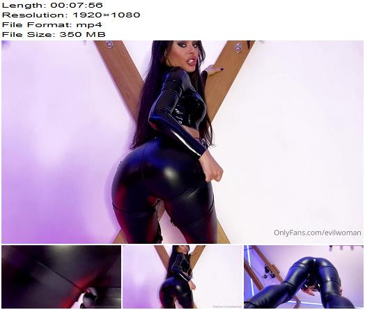 Evil Woman  Facesitting and ass worship in leather leggins POV 52 evilwoman 0510202 preview