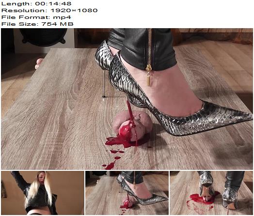 Lady Latisha  Extreme Sadistic Heel Insertion And Cruel Trample Cock Crushing Clip 1 preview