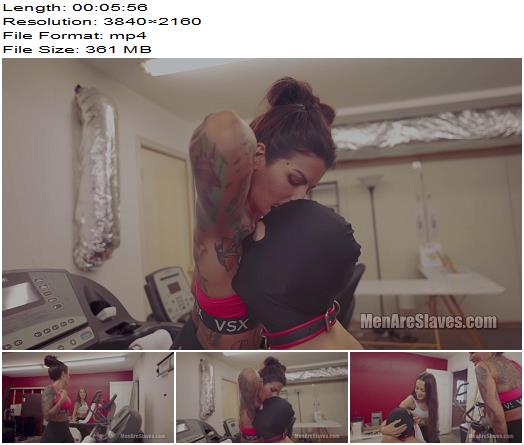 Men Are Slaves  Freya Von Doom and Goddess Kitra  Post Workout Worship Part 1 4K preview