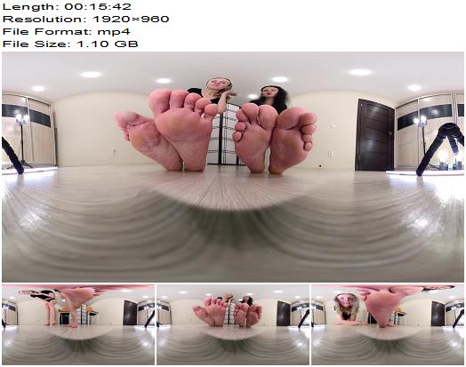 Roxanne  April  under MILFs bare feet VR 360 preview