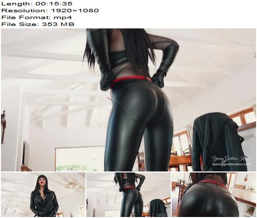 Young Goddess Kim  Leashed Leather Humper preview