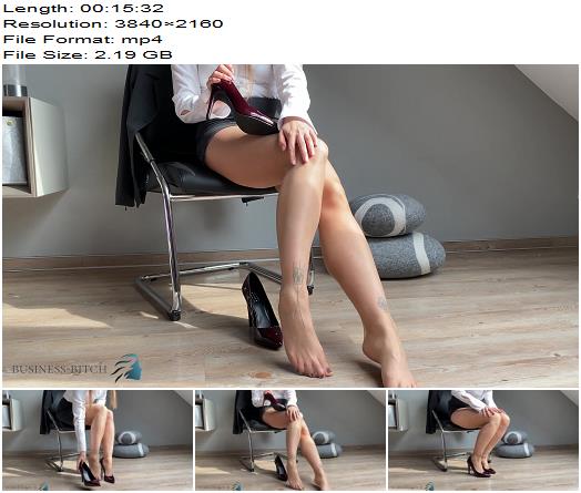 Business Bitch  secretary feet in pantyhose and high heels preview