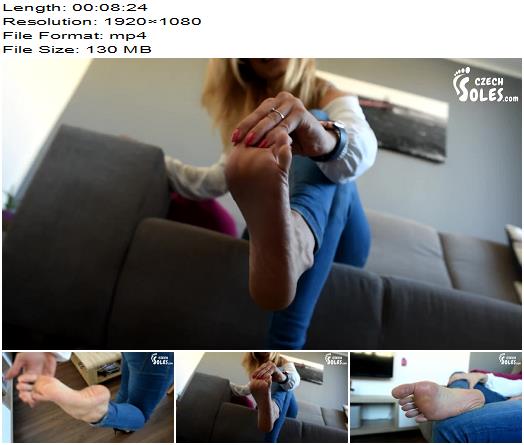Czech Soles Foot Model Showing Her Sexy Long Toes preview