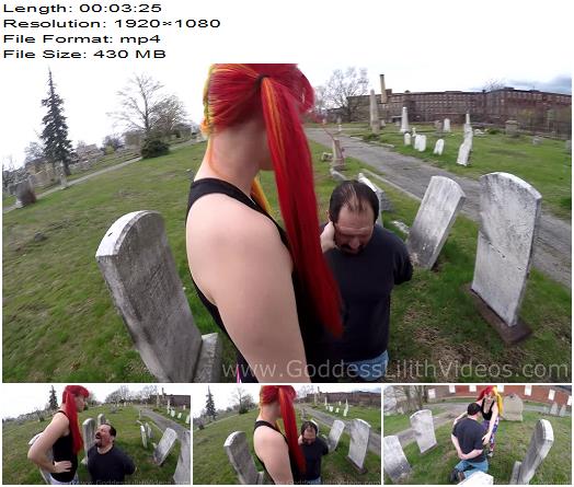 Goddess Lilith  PUBLIC OUTDOOR slapping  spitting  nipple play preview
