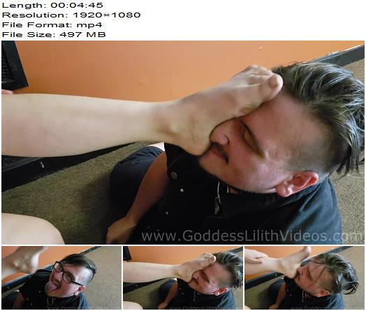 Goddess Lilith  slave cleans My Filthy Dungeon Feet preview