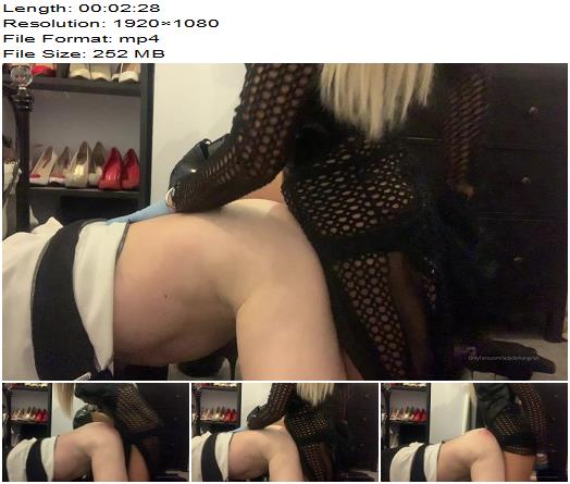 Lady Dark Angel UK  More Strapon For You  Bedroom Strapon Fun With My Sissy This Time preview