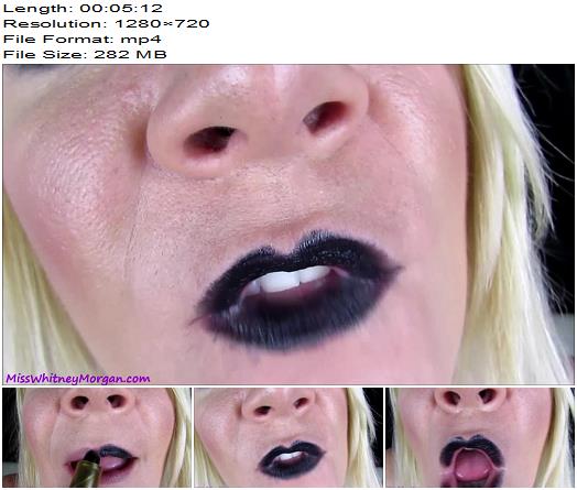 Miss Whitney Morgan  Black Lipstick Kinky Kisses POV preview