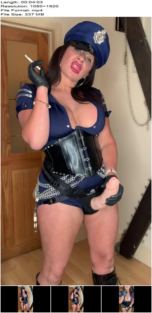 Mistress Real  Smoking Fetish Cop with strapon POV preview