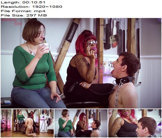 Mistresses Esme and Evilyne  Yummy Dindins for a hungry pup preview