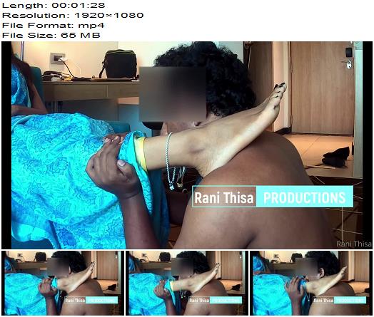 Rani Thisa  Leg massage in saree preview