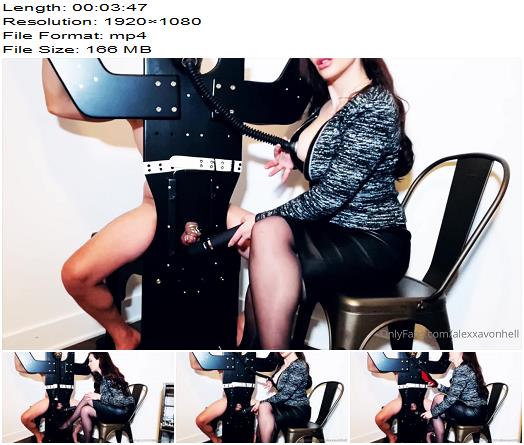 Alexxa Von Hell  Ruining my chastity slave once more Like and tip  As you should always do preview