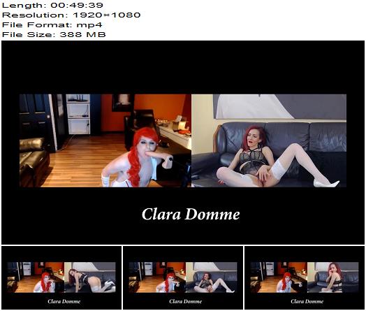 Clara Domme  Testing out your sucking skills preview