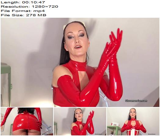 GloveMansion Fetish Liza Red hot latex nurse JOI preview