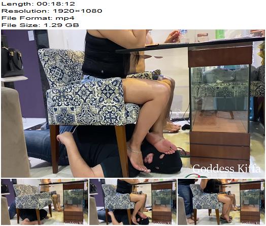 Goddess Kiffa Feet Deusa  Cuck slave serve alpha couple and stays under the table preview