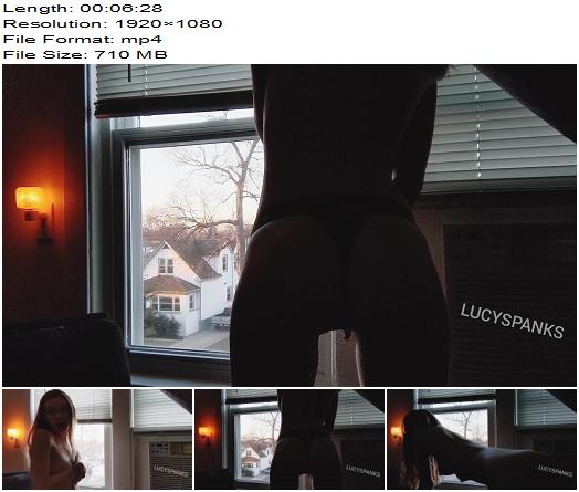 LucySpanks  Open Window Dim Lit Tease preview