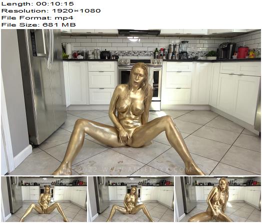Amiee Cambridge Cum For My Gold Covered Body preview