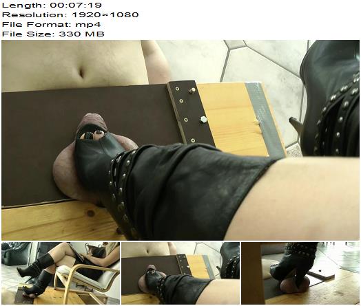 Boot Heel Worship CBT Humiliation  Your Balls Under My Control preview