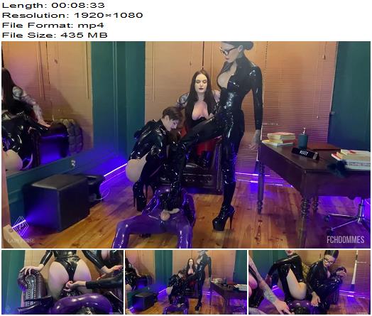 Fchdommes  LADY PERSE  Latexdoll Had Facesitting By 3 Dommes preview