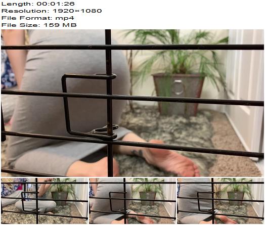 Goddess April Caged and Ignored Yoga Stretch preview