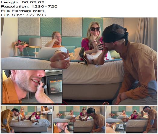 Goddess Grazi  Foot worship with two cameras  Empress Bella preview