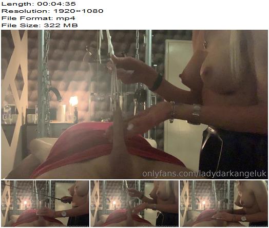 Lady Dark Angel UK Cock Pinched and Stretched With Crocodile preview