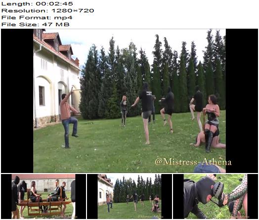 Mistress Athena  The Outdoors And Has 8 Lucky Boys To Play preview