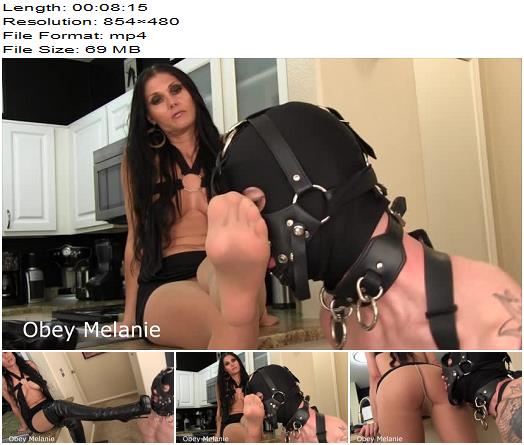 Obey Melanie  Ass sniffing boot licker  Goddess Melanie preview
