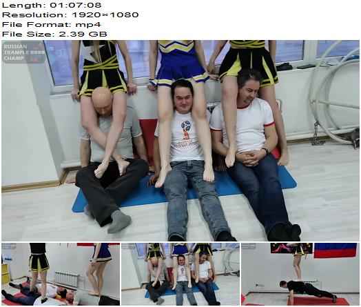 Russian Trampling  Moscow multitrampling contest 39 Full  sweet pain under cheerleaders feet preview