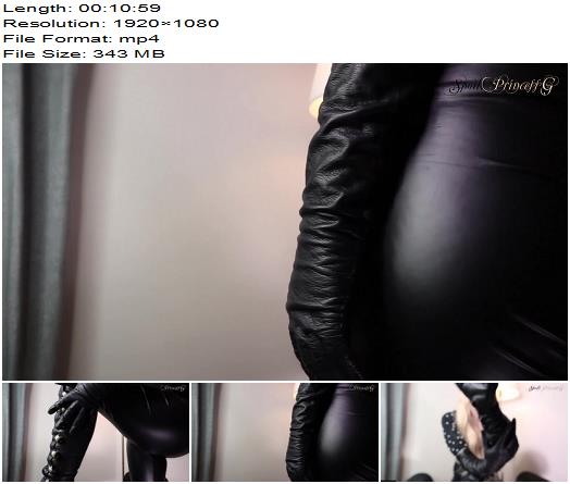 Spoilt Princess Grace  Leather Worship Tease preview