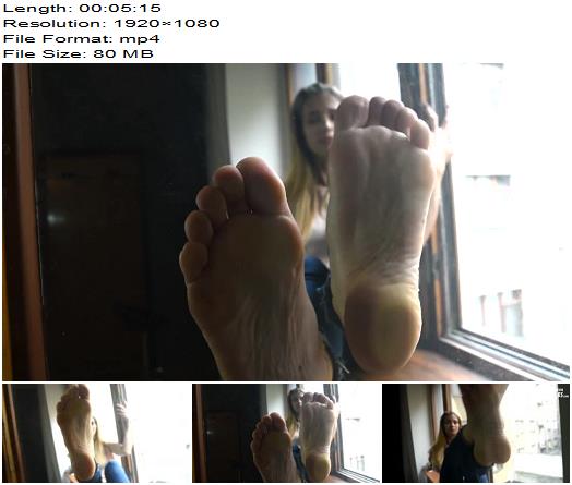 Czech Soles  Amazing Bare Soles Pressing On Glass preview