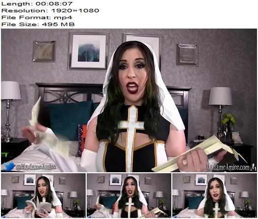Goddess Femdom  666 nun  Fuck your god preview
