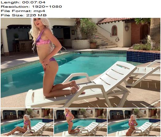 Serenity Sky  Poolside Shiny Bikini Worship preview