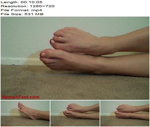 The AmberLily Show  Toe Pointing Game In Red Tips preview
