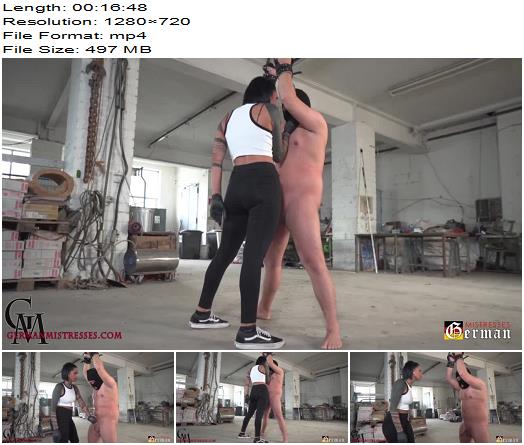 FemdomClips by BizarrBoy  Azira Borderland  Ballbusting preview